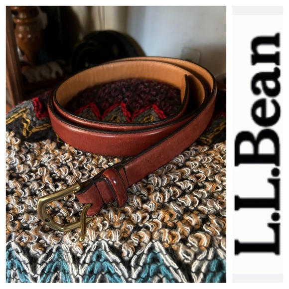 L.L. Bean Other - Full Grain Leather Size 44 Brown Belt